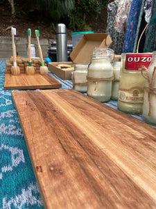 Homemade serving boards