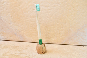 Happy Quokka Bamboo Toothbrush Holder
