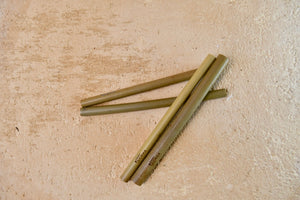Happy Quokka Natural Bamboo Straw Set
