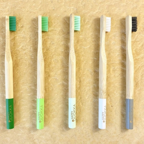 Happy Quokka Bamboo Toothbrush  Set